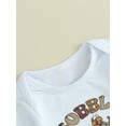 thumbnail image 5 of Wassery Baby Boys Girls Thanksgiving Outfits 3M 6M 12M 18M Infant Long Sleeve Letter Turkey Print Romper + Long Pants + Hat 3PCS Thanksgiving Fall Clothing, 5 of 8