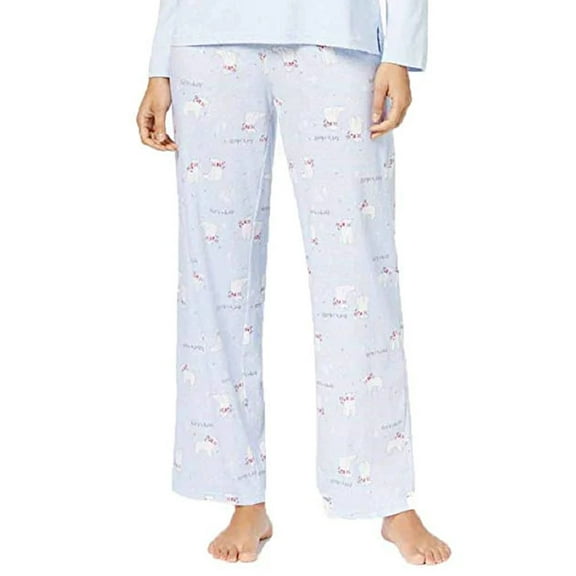 allbrand365 Designer Womens Printed Pajamas Only,1-Piece Size Medium Color Light Blue