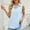 Sky Blue, variant on QUNYINEY Womens Button Down Blouse Solid Collared Casual Sleeveless Tank Tops Loose Shirts