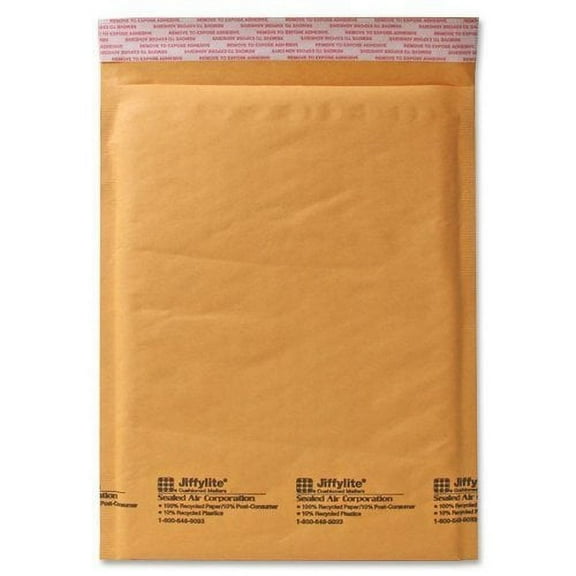 Brown Kraft Envelopes Self-Seal Bubble Mailers #5 10 1/2 x 16 . 100/Carton