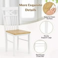 thumbnail image 6 of Auranook Farmhouse Dining Chair Set of 2 Wooden Kitchen Chair w/Rubber Wood Frame, 6 of 8