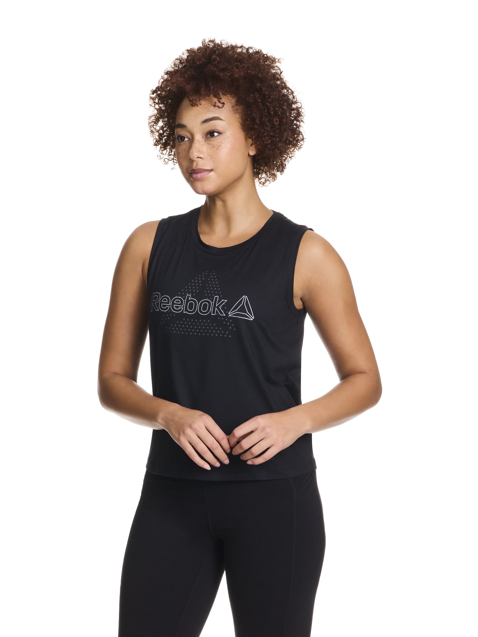 Reebok Women's Sprinter Cropped Tank Top, Sizes XS-XXXL