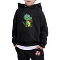 thumbnail image 3 of XUELUO Toddler Boys Casual Outfit Sets Kids Hoodie Sweatshirt And Sweatpants Valentine'S Day Cartoon Dinosaur Flowers Prints Pullover Hoodie Set Tracksuit 2 Piece Outfits Clothing Sportwear, 3 of 3