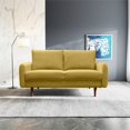 thumbnail image 4 of Pemberly Row 58" Round Arm Fabric Standard Loveseat in Goldenrod, 4 of 9