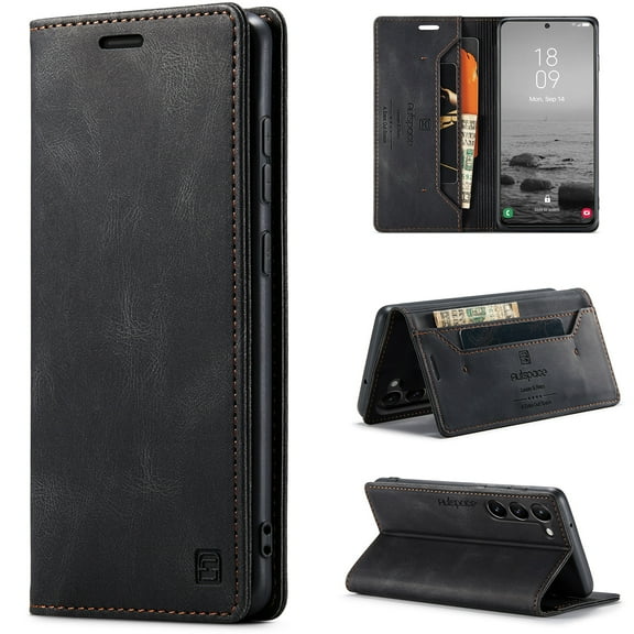 Wallet Case for Samsung Galaxy A14 5G, Flip PU Leather Cover with Card Holder Magnetic Closure Folio Kickstand Shockproof Protective Phone Case Cover for Samsung Galaxy A14 5G,Black