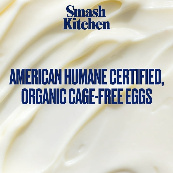 Smash Kitchen Organic Real Mayonnaise, 16 oz Jar, Pack of 4