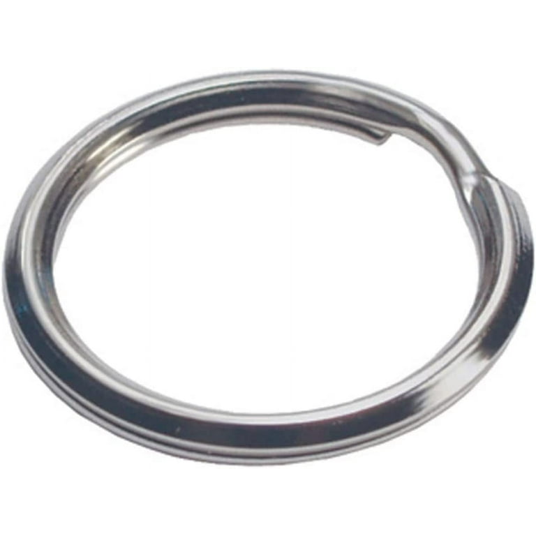 Hillman 1-3/8 in. D Tempered Steel Silver Split Rings/Cable Rings Key Ring Hillman 1-3/8 in. D Tempered Steel Silver Split Rings/Cable Rings Key Ring