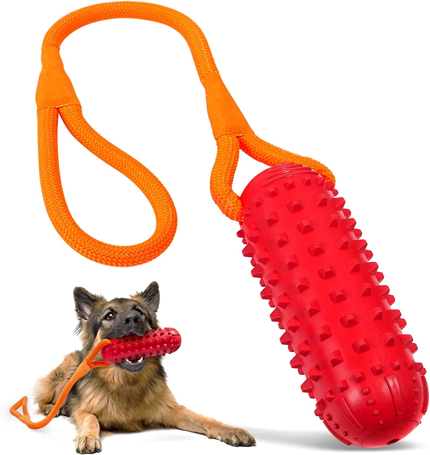 EASTBLUE Rope Dog Squeaky Toys, Dog Chew Toys Rope for Training Game