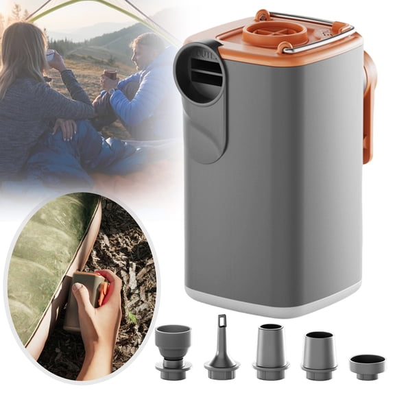 Portable Air Pump for Inflatables, Rechargeable Mini Air Mattress Pump for Air Mattress,Pool Floats, Vacuum Storage Bags
