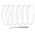 thumbnail image 1 of 6 Pack Rubber Gaskets Replacement Seal 8.2cm For Blender Replacement Parts Kitchen Appliance Blender Accessories, 1 of 8