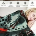 thumbnail image 3 of Horror Movie Watching Halloween Throw Blanket Inches,Sofa Horror Movie Throw Blankets for Couch,Cozy Warm Couch Throw Blanket, 3 of 6