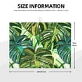 thumbnail image 3 of Microfiber Drying Mat, Tropical Leaf Watercolor Dish Drying Mat for Kitchen Counter, 18 x 24 inches Green, 3 of 9