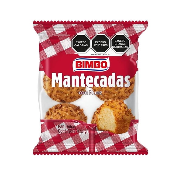 Pan dulce Bimbo Mantecadas nuez 184 g