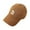 Brown, variant on Men Womens Baseball Caps Letter D Baseball Cap Adjustable Sun Hat For Casual Outdoor Activities Army Green One Size