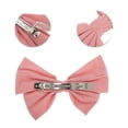 thumbnail image 3 of Unique Bargains 1 Pc Cute Bow Spring Hair Clips Pink, 3 of 5