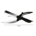 SpringAction Scissors with Builtin Cutting Board, Multifunctional