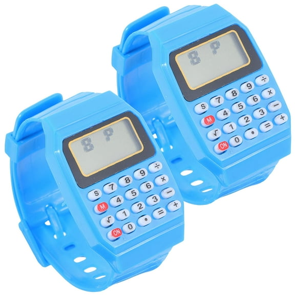 HOOWIFFY 2-Pack Wrist Calculator Watches with Design for Easy Calculation and Everyday Use