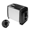 thumbnail image 3 of Tostadora de 2 rebanadas con ranuras extra anchas negra Máquina para sándwich completamente automática Máquina de desayuno multifuncional UE 220 V, 3 of 10