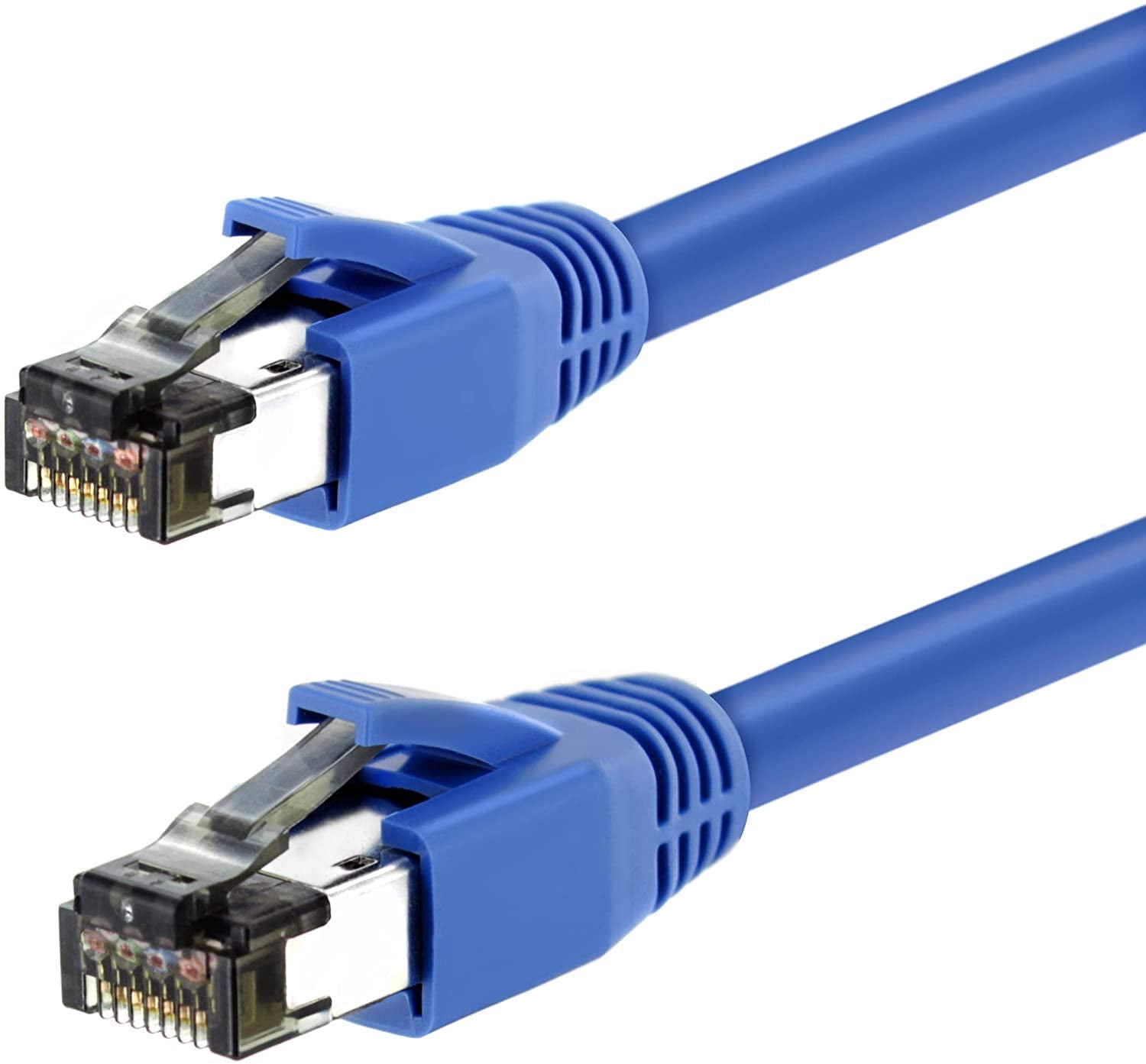 Nippon Labs 60CAT8-3-24BU Cat 8 Ethernet Cable 3 feet - Blue | 2GHz, 40G, 24AWG, S/FTP