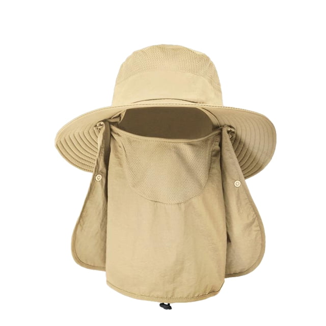 Sombrero de pesca,Gorra de protección solar UPF 50+ para hombre,Sombrero de pesca de ala ancha con solapa para el cuello,Sombreros de senderismo para hombres