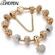 thumbnail image 2 of PULSERAS CON ABALORIOS de corazón de cristal para mujer, cadena de serpiente de Color dorado, regalo de joyería para el Día de San Valentín, 2022 Fivean unisex, 2 of 2