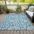 thumbnail image 6 of Addison Rugs Chantille Indoor/Outdoor Transitional Lines Teal Washable Rectangle Rug, 8' x 10', 6 of 6