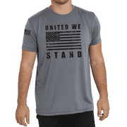 Rags of Honor Men’s Patriotic United We Stand Made in USA Short Sleeve Tee