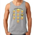 thumbnail image 1 of President Donald Trump Icons Emoji Men's Tank Top Color Sport Gray 3X-Large, 1 of 2