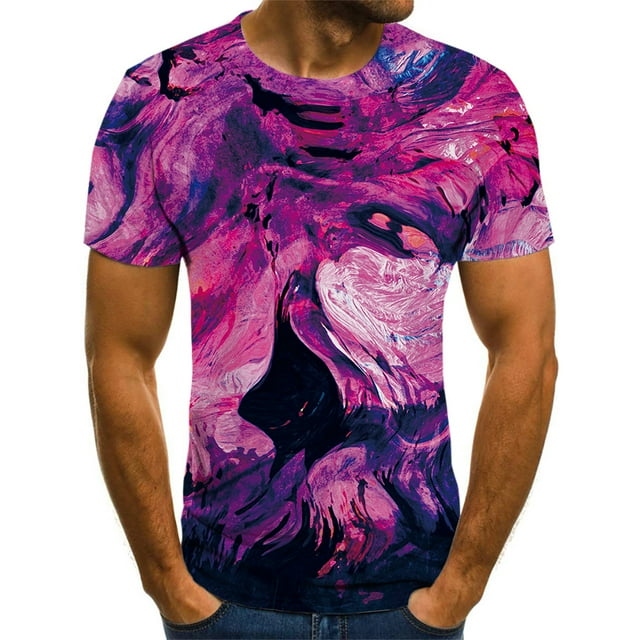 Summer Men's T-Shirts 3D Printing Hot Selling Graphics Colorful Geometric T-Shirt