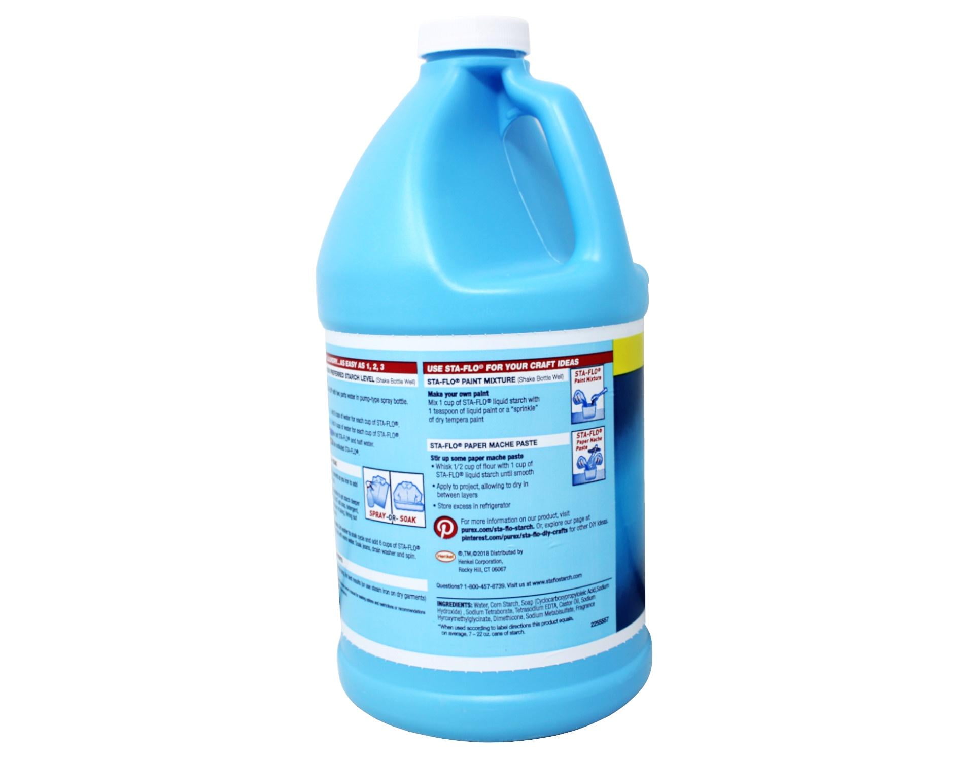 3 Pack - Purex Sta-Flo Liquid Starch, Concentrated, Great for Crafts 64 Fl Oz