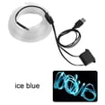 thumbnail image 3 of Sidaley Iluminación interior del coche Tira de LED Decoración Guirnalda Línea de tubo de cuerda de alambre Luz de neón flexible con unidad de Automoción decorativa y accesorios azul hielo Sidaley VI000919-04B, 3 of 6