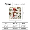 thumbnail image 5 of Snowman Stylish Velvet Throw Pillow Covers Set of 2 with Unique Patterns for Bed Pillow - 16x16, 18x18, 20x20 Inches for Various Occasions, 5 of 6
