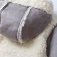 thumbnail image 4 of Jalioing Baby Boys Girls Winter Jumpsuit Thermal Fuzzy Fleece Hooded Snowsuit Thick Warm Long Sleeve Zipper Rompers, 4 of 5