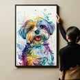 thumbnail image 6 of Bolognese Dog Canvas Wall Art Prints,Watercolor Dog Art Canvas Painting Poster,Pet Canvas Painting Puppy Artwork 8x12 inches, 6 of 6