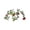 GreenC, variant on Bcylexb Christmas Floral Garland, 5.7 Ft Artificial Pine Needle Vines with Flower Table Decor Faux Hanging Greenery Garland for Christmas Table Stair Wall Indoor Home