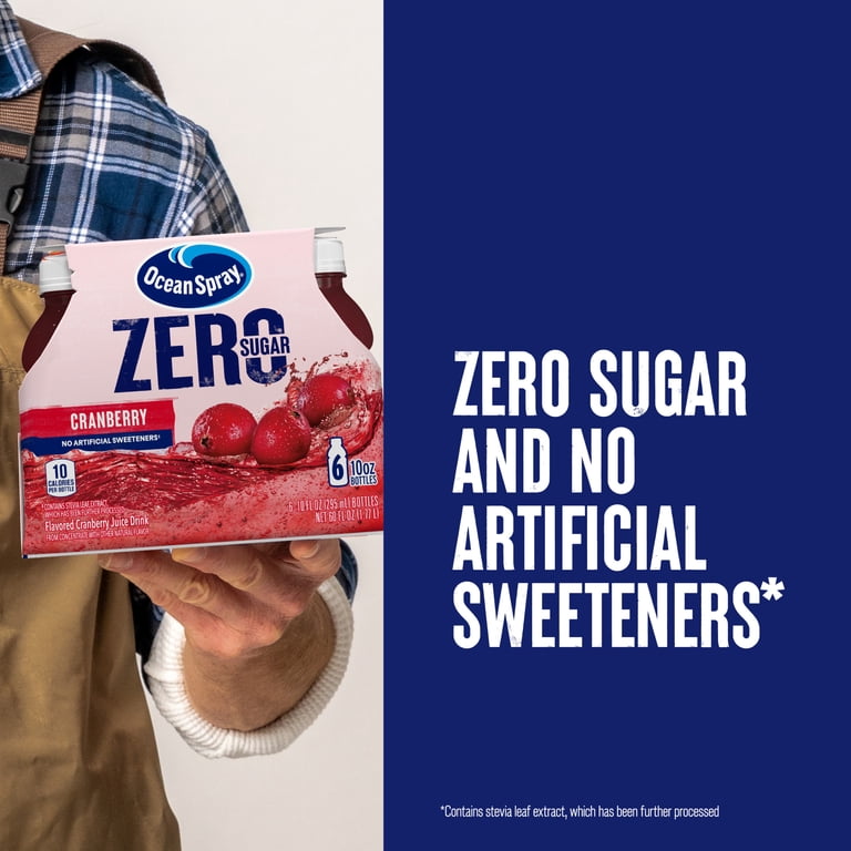 Ocean Spray Zero Sugar Cranberry Juice Drink, 10 fl oz, 6 Count (4 Pack) photo 5