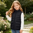 thumbnail image 6 of KICILVS Kids Puffer Vest Zip Up Quilted Sleeveless Jacket with Pockets Lightweight Warm Waistcoat for Winter Wear 4-15 Years, 6 of 9