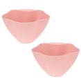 thumbnail image 1 of 2Pack Pink Cylindrical Salon Cart Trash Can for Garbage Collection 13.8x6.5in PP Material, 1 of 9