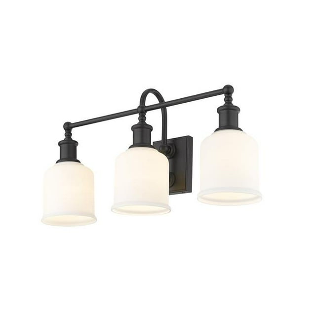 Z Lite 733-3V-MB 24 in. Bryant 3 Light Vanity Wall Light&44; Noir Mat
