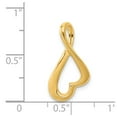 thumbnail image 4 of 14k Yellow Gold Fancy Omega Slide Pendant, 4 of 4