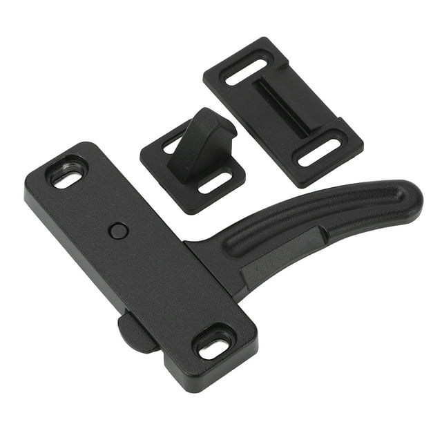 RV Screen Door Latch Metal Black Strong Construction Universal Fit Screen Door Latch and Handle Kit for Motorhomes Travel Trailers Left Metal RV Screen Door Latch Kit