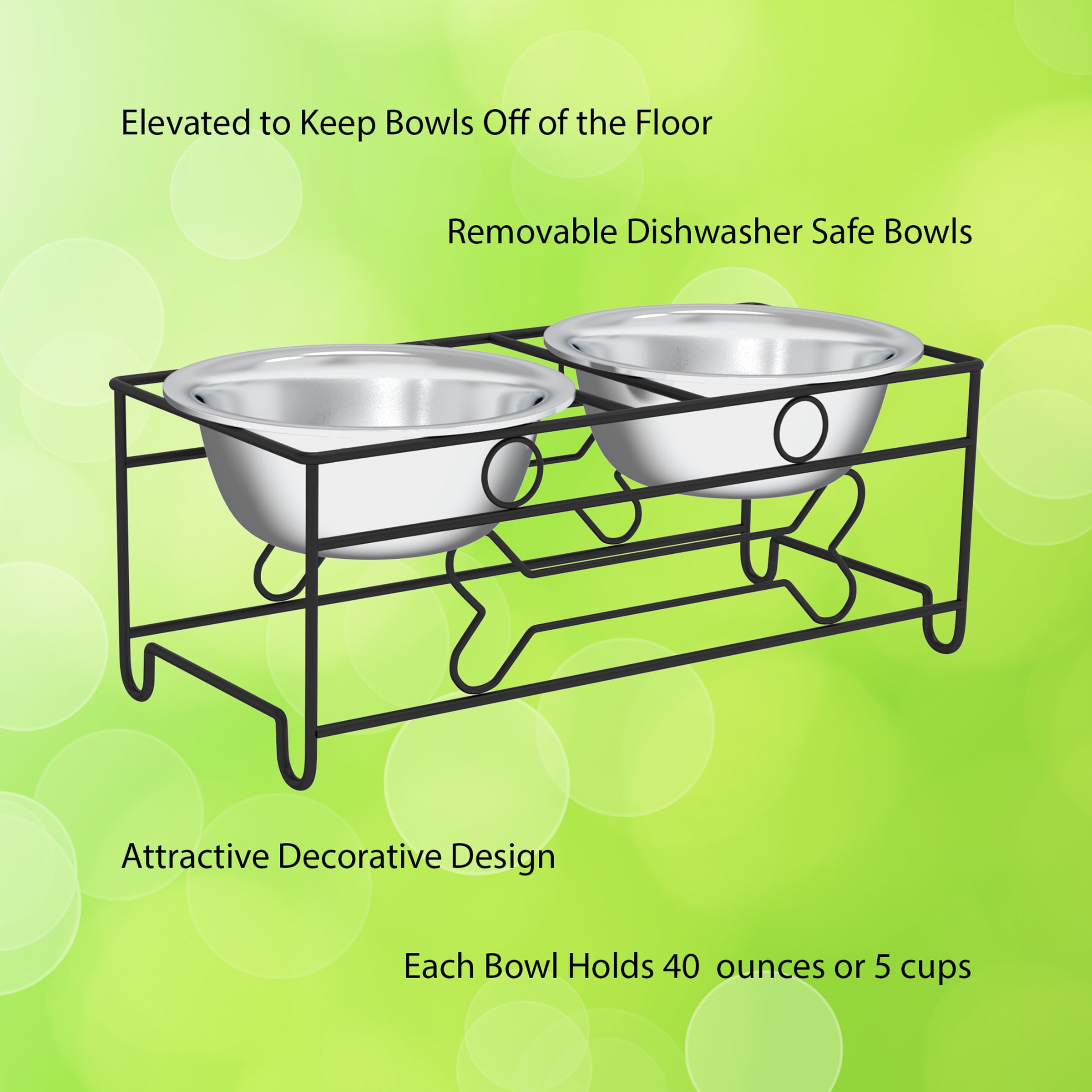 Elevated Dog Bowls for Small Dogs Wood, Dog Bowl Poland