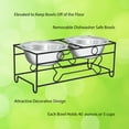 thumbnail image 3 of PETMAKER Elevated Dog Bowl Stand with 2 Stainless-Steel 40-Ounce Bowls, 3 of 7