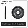thumbnail image 2 of BalanceFrom Deep Dish Olympic Weight Plates, 2-Inch Cast Iron with E-Coating, for Strength Training, Powerlifting, and Home Gym，Multiple Weight Options Available, 2 of 6