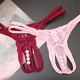 thumbnail image 2 of Bragas de mariposa para mujer, Tanga Sexy con cuentas y perlas, ropa interior de encaje, Tanga con parte trasera en T, lencería con entrepierna abierta, 2 of 5
