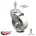 thumbnail image 2 of Semi Steel Swivel Threaded Stem Caster - 4" Wheel & 10MM Stem, 2 of 2