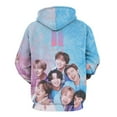 thumbnail image 3 of Kpop BTS Hoodie Unisex 3d Novelty Hoodies Graphic Hoodies Pullover Sweatshirts For Men Women Teen XL, 3 of 7
