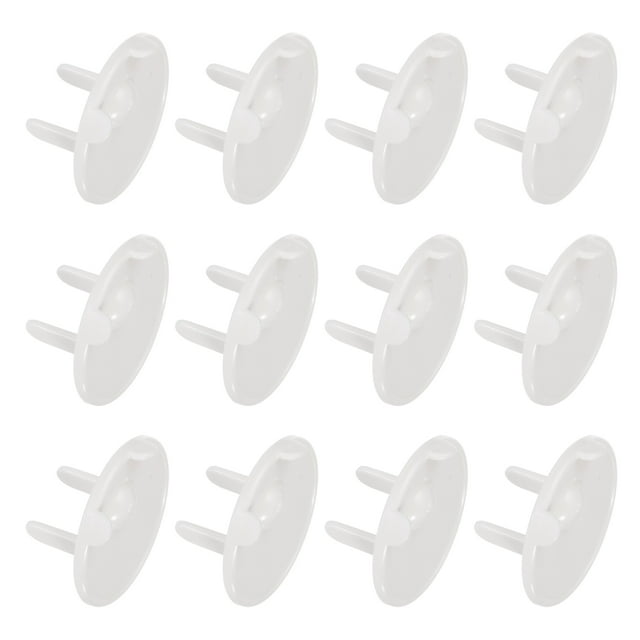 Lot de 12 Couvercles de Prise, Étanchéité, Couvercles de Prise Installation Facile Protecteurs de Prise Électrique Couvercle de Prise de Sécurité Blanc