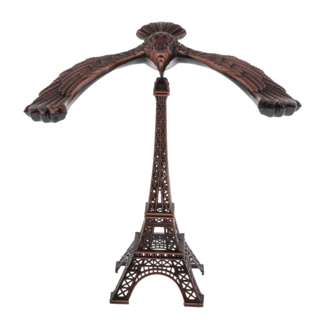Hierro creativas torre balance Eagle estatua regalo DIY Craft bronce 20cm