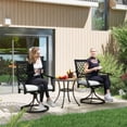 thumbnail image 2 of Outsunny Ensemble de 2 Chaises de Patio, Chaise Pivotante d'Extérieur avec Accoudoirs, 2 of 10
